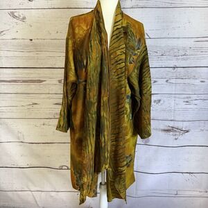 Tropical‎ Tantrum Kimono Womens One Size Multicolor Floral Print Robe Cover up